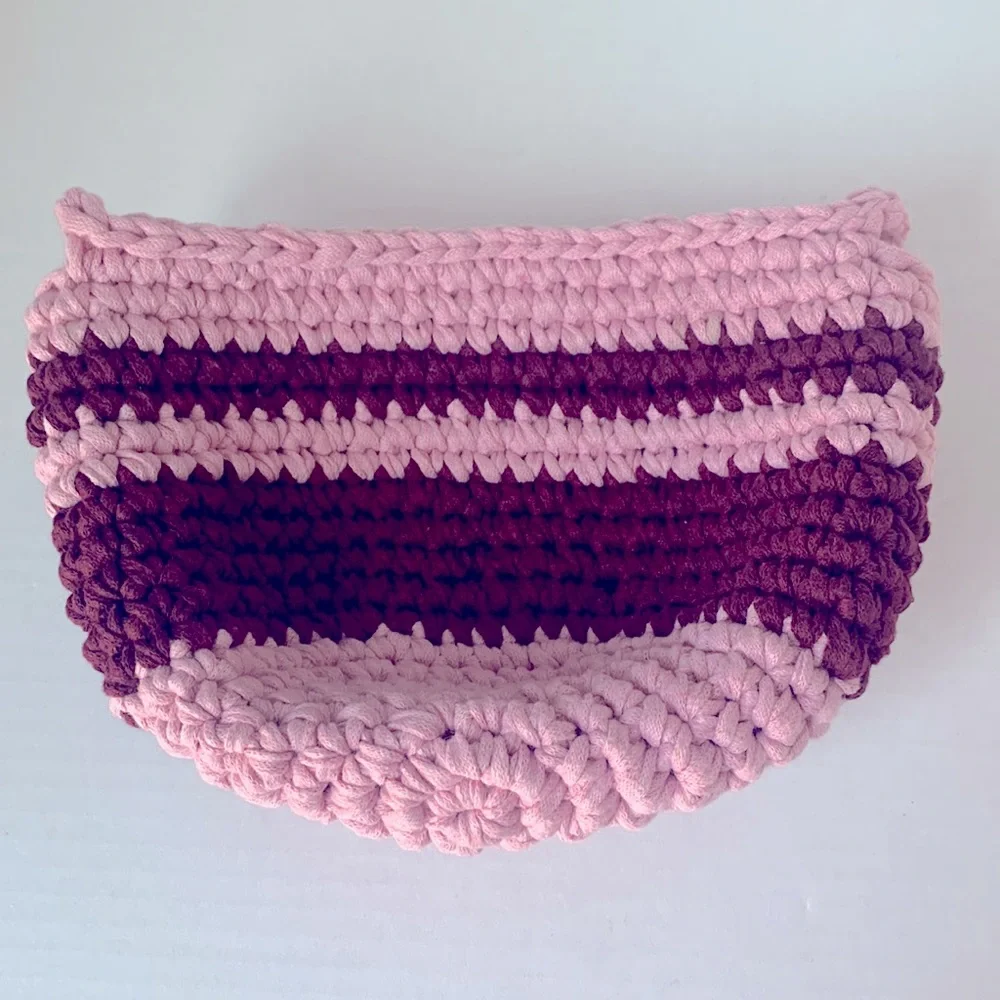 Handmade Crochet Round Basket